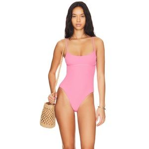 L*space Bree one piece classic swimsuit pink swim itsy bottom
